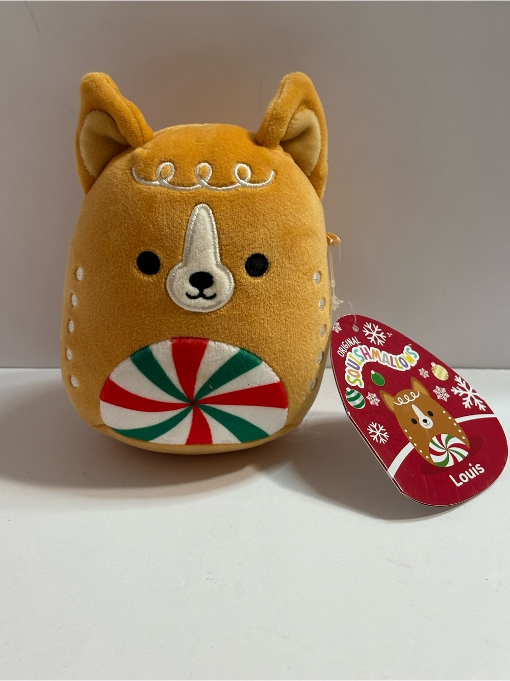 Squishmallows Louis Reindeer Plush Toy - Yellow New